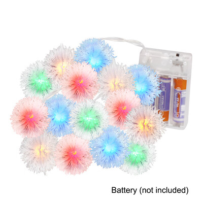 

UpperX 1pcs 25M 20LED Fairy String Light Dandelion Shaped Curtain Lamp Party Wedding Outdoor Decor Festival LED Fairy Light