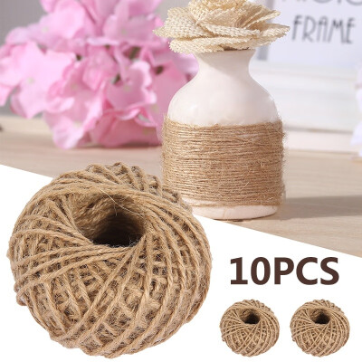 

210PCS 30M Jute Rope Natural Color DIY Hand Hemp Rope