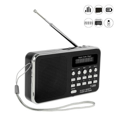 

Willstar Mini Portable LCD Digital FM Radio Speaker USB SD TF Card Mp3 Speaker Player