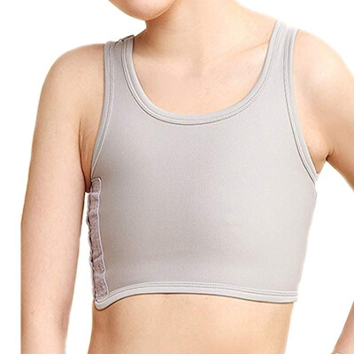 

SLIMBELLE Chest Binder for Tomboy Lesbian Tank Top Vest Flat Compression Side 3 Rows Hook