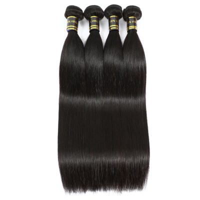 

Amazing Star Virgin Straight Hair Bundle Deal Brazilian Straight Hair Human Hair Extensions Can Be Dyed&Bleached Natural Color