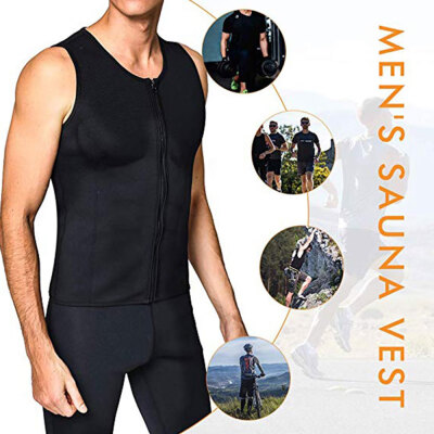 

Willstar Men Neoprene Sauna Suit Hot Body Shaper Corset For Weight Loss With Zipper Waist Trainer Vest Tank Top Workout