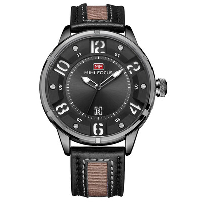 

BOFUTE Male Watches Business Watch Fashion Japanese Quartz Movement Calendar Waterproof Genuine Leather Watchband 0012G