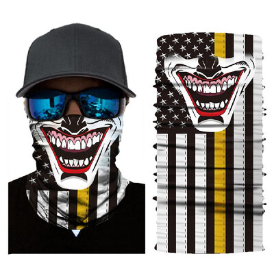 

New Cool Robot Skeleton Halloween Mask Scarf Joker Headband Balaclavas for Cycling Fishing Ski Motorcycle