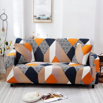 

Stretch Printed Sofa Slipcover Waterproof Couch Cover Furniture Protector-Sofa 1 Seat