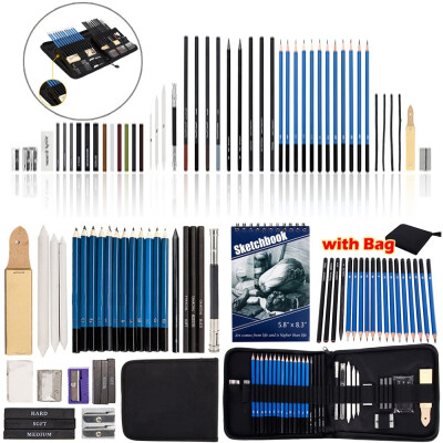 

483532Pcs Professional Sketching Drawing Pencils Set Art Pencil Kit Graphite Charcoal Artist Sketch Tool Kit