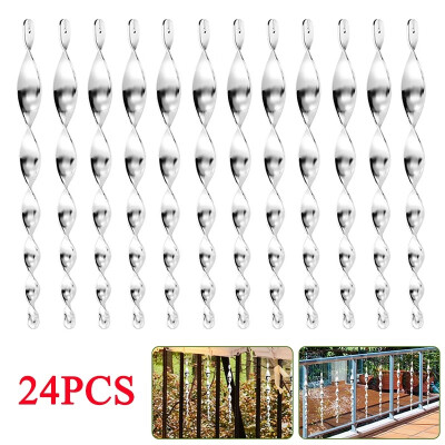 

2412PCS 295cm Bird Repellent Wind Scare Rod Reflective Deterrent Rods