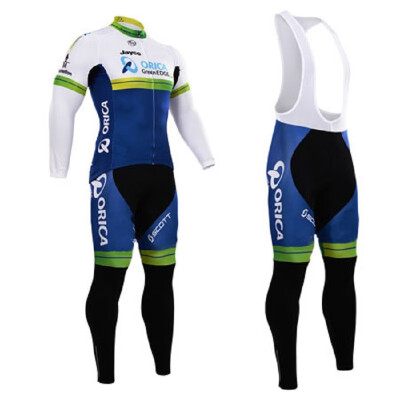 

Cycling jersey 2018 pro team orica winter thermal fleece cycling clothing set ropa ciclismo invierno bike jersey bib pants kit