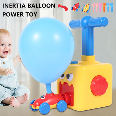 

Fun Inertia Balloon Power Car Toys Aerodynamics Inertial Power Toys for Kids
