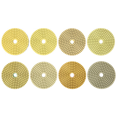 

Willstar 10Pcs Grade Diamond Polishing Pads Sanding Paper Grinding Pad Polishing Pad Stone Grinder Set-Colorful