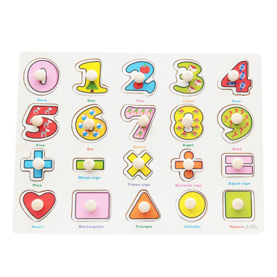 

Baby Hand Grasp 3D Wooden Puzzles Toy Tangram Jigsaw Board Cartoon Toys Kids Educational Wooden Toys Toys Q1