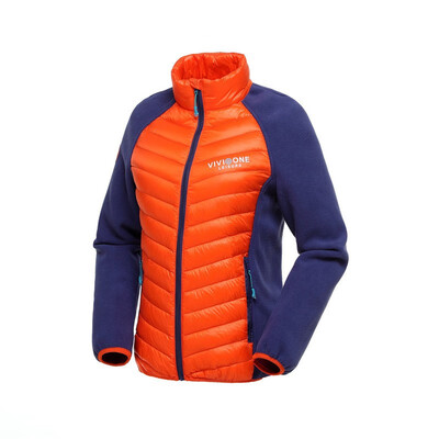 

Winter female Inside down jacket Outdoor sport light thin Down Jackets Women short coatfleece sleevesDown VestNon dismantling