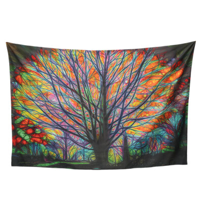 

Fantasy Tree Tapestry Green Forest Wall Hanging Tapestry Bedroom Living Room Art Home Decor