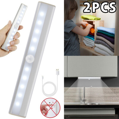 

1 Set Motion Sensor Closet Lights Energy Saving LED Night Light Bar Safe Lights for Closet Cabinet Wardrobe Stairs