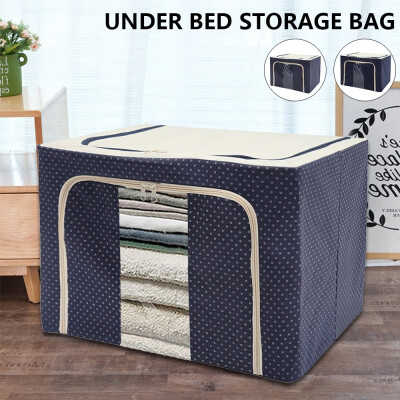 

Visual Double Open Non-woven Folding Storage Bag Home Storage Bag Box Cloths Quilt Organizer Cloth Storage