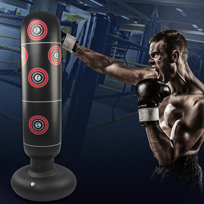 

Inflatable Boxing Bag Training Fitness Pressure Relief Punching Standing Sandbag