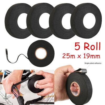 

Willstar New 1 Roll 19mm X 25m High Temp Heatresistant Adhesive Cloth Tape Cable Looms Wiring Harness