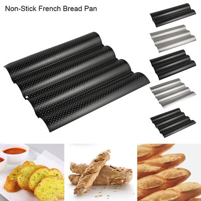 

Willstar Non Stick Perforated French Bread Baguette Pans Baking Bread Mould Tray PS