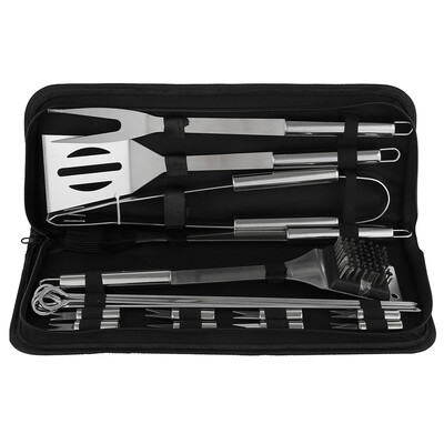 

20Pcs Outdoor Stainless Steel Barbecue Tools Sets Barbecue Tool Set Barbecue Grill Tool Kit