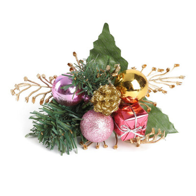 

Artificial Pine Fake Cone Gift Box Christmas Tree Topper Ornament Flower Christmas Flowers Wreath Holiday Home Winter Decor New