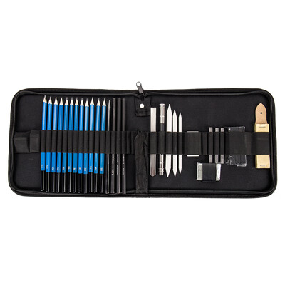 

Willstar 32PCSSet Drawing Pencils Set Charcoal Pencils Cutter for Sketching Stationery