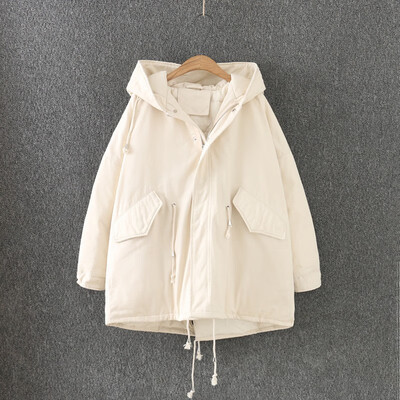 

2018 winter dress new big size womens short down jacket fat sister loose tide&thick hooded coat female