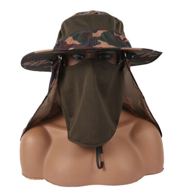 

Outdoor UV Protection Sun Cap Visor Neck Cover Flap Cap For Fishing Hiking Hat