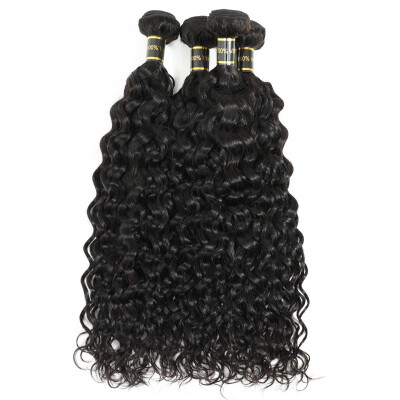 

Amazing Star Curly Hair 4 Bundles Human Hair Virgin Brazilian Hair Water Wave Bundle Deals