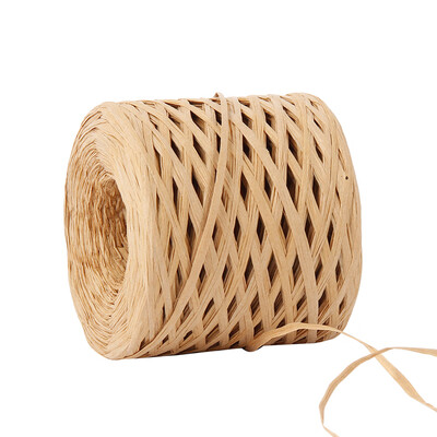 

1Roll of Raffia Paper Craft Ribbon Packing Paper Twine for Handcrafting&gift packing 200 Meters