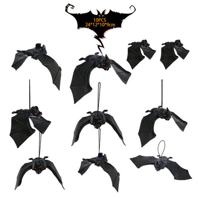 

Willstar 20PCS Halloween Décor Realistic Looking Spooky Hanging Bats for Best Halloween Party Favors&Decoration