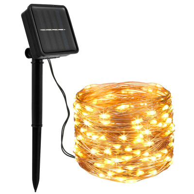 

Willstar 2 mode 328ft 100 lamp Christmas Outdoor Waterproof LED String Light For Halloween Christmas Party-Warm yellow light