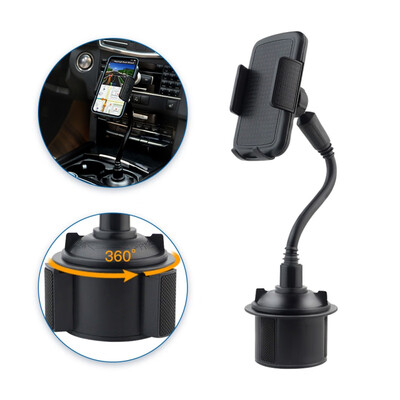 

Universal 360° Adjustable Phone Holder Car Mount Gooseneck Cup Holder Cradle For Cell Phone New Arrival