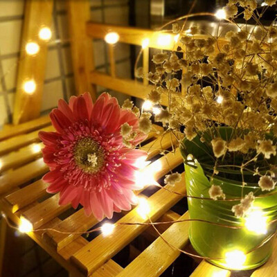 

QINGWEI LED string lights decorative lights 5 meters 50 lights battery white