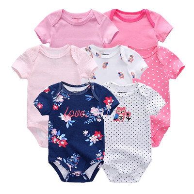 

Newest 7PCS Baby Boys Clothes Rompers Baby Girls Clothes Newborn Bodysuits Babywear Cotton 0-12M For Babies Outwear Clothing Sets