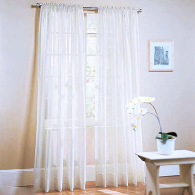 

Fashion Tulle Window Screening Blinds Sheer Voile Gauze Curtain for Cafe Living Room Balcony Translucidus Decor D9440