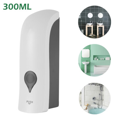 

Willstar 300ml Wall-mounted Dispenser Public Hands Sanitizer Soap Shampoo Dispenser White