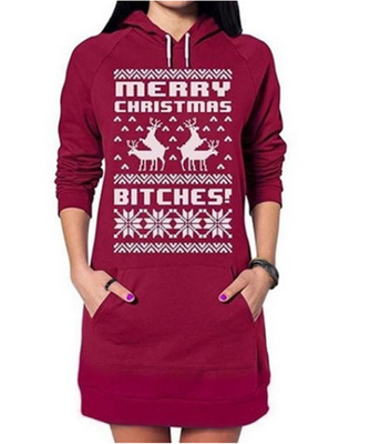 

Long hat long printed sweater
