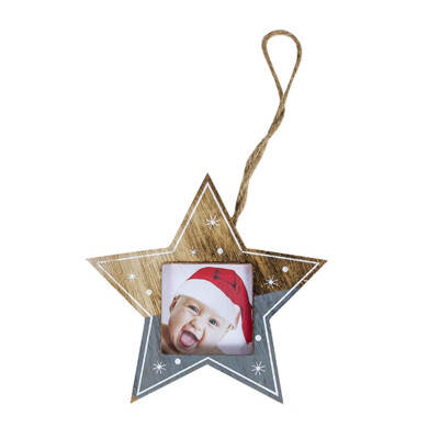 

New Christmas photo frame Christmas creative photo frame pendant Christmas tree decoration pendant photo album box Christmas