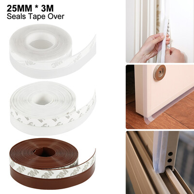 

3M Silicone Draught Excluder Weather Seal Strip Insulation Door Window Tape