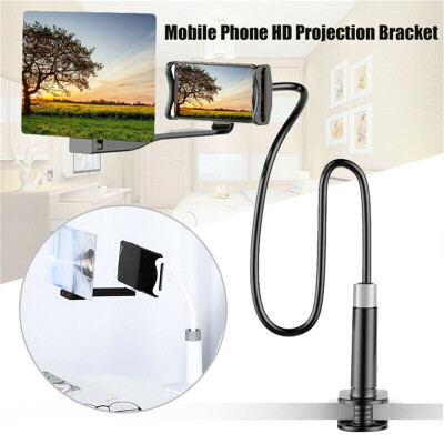 

12 Inch HD Screen Projection Bracket Lazy Bracket Adjustable Flexible Phone Tablet Holder Stand HD Screen Magnifier for iPhone X