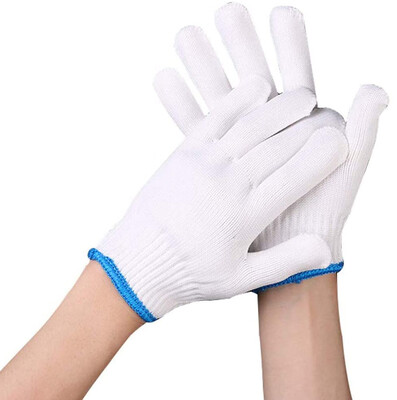 

Hand Working Thick Cotton Gloves Safety Protection Men Women Cut Repair String Knit