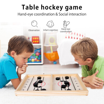 

Willstar Fast Sling Puck Game Paced SlingPuck Winner Board Family Games Kinder Spielzeug Wooden Hockey Table Game