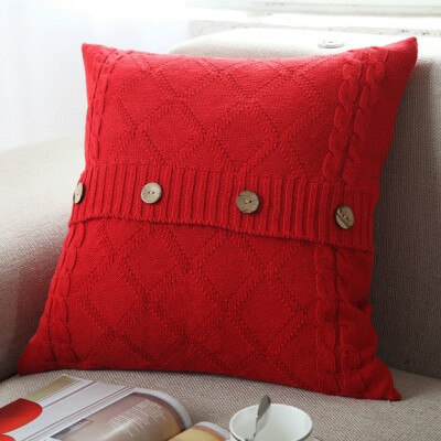 

100 Cotton Knit Pillowcase Home&Car Cushion without Core