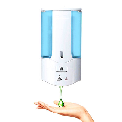 

450ml Wall Mounted Automatic Infrared Sensor Hand-Free Soap Dispenser with Cover for Home Office Bathroom School Hotel