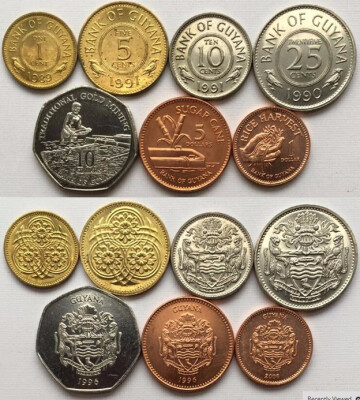 

7 PCS Set Coins Of Guyana