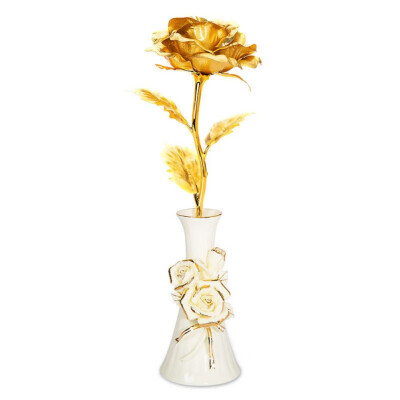 

24k Gold Real Rose Fake Flower Colorful LED Light Artificial Flowers Home Garden Bouquet Wedding Birthday Valentine\s Day Gifts