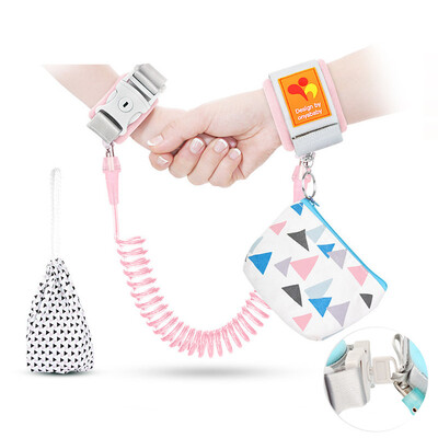 

ONYA anti-missing bracelet child anti-lost with traction rope with safety lock child anti-lost bracelet slip baby artifact anti-lost rope F018B with lock m