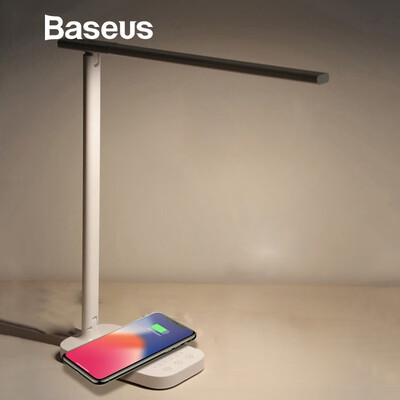 

Baseus 2 in 1 Home Office Desk LED Lamp Light Qi Wireless Charger for Iphone XS XR 8 Samsung S10 Note 9