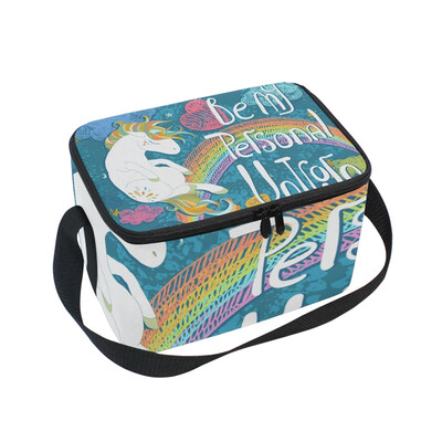 

ALAZA Lunch Box Dream Unicorn Insulated Lunch Bag Large Cooler Tote Bagfor Men Women