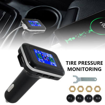 

Willstar Car TPMS Wireless Tire Pressure Monitoring System LCD 4 External Sensors